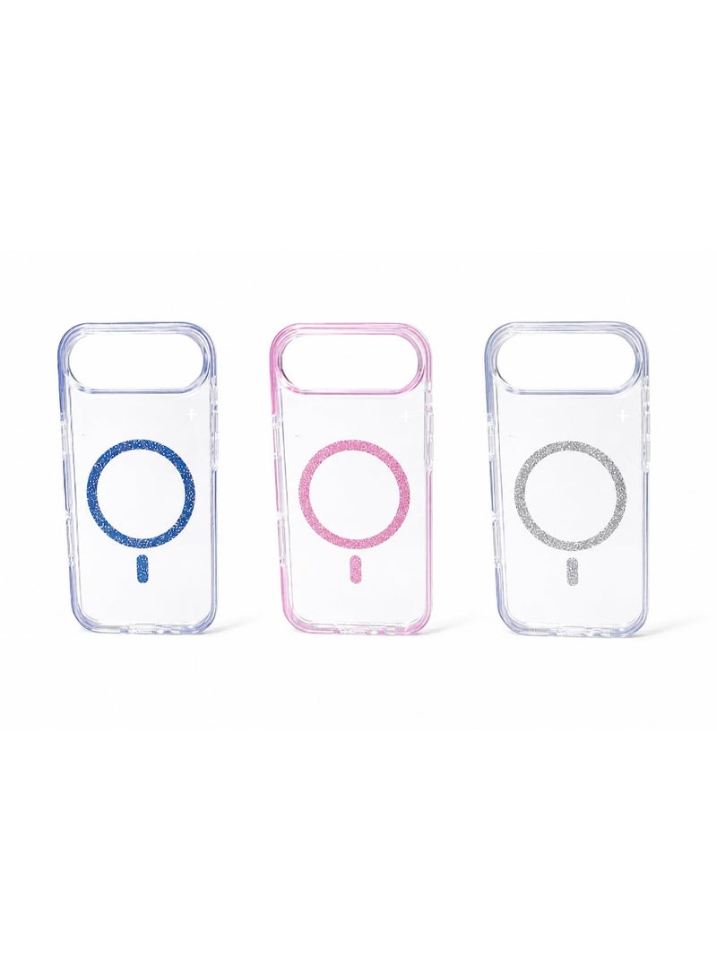 New Case 3-Pack iPhone 17 Air MagSafe Cases – Buy 2 Get 1 Free | Powerful Magnetic Hold, Shockproof Protection & Slim Design,Pink,Blue & Grey - Image 1