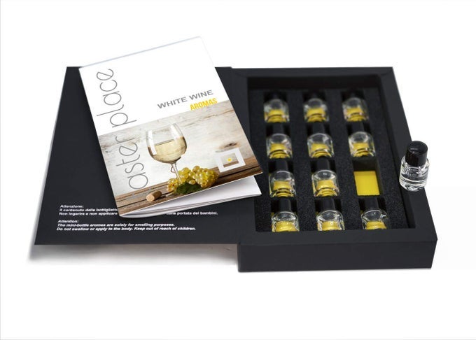AROMA SET 12 WHITE WINE AROMAS FOR SOMMELIERS AND WINE LOVERS TRAIN YOUR NOSE TASTING TOOL