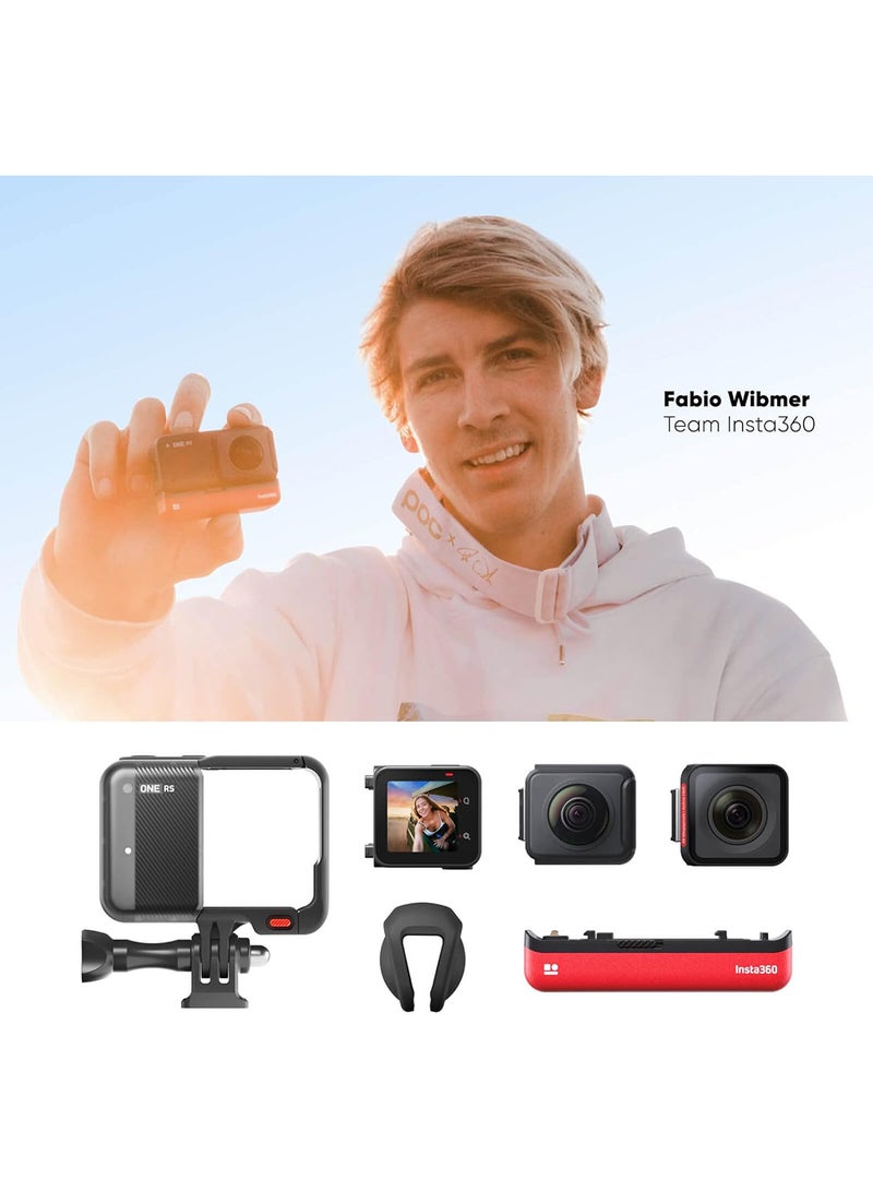 Insta360 ONE RS Twin Edition – Waterproof 4K 60fps Action Camera & 5.7K 360 Camera With Interchangeable Lenses, Stabilization, 48MP Photo, Active HDR, AI Editing - Image 4