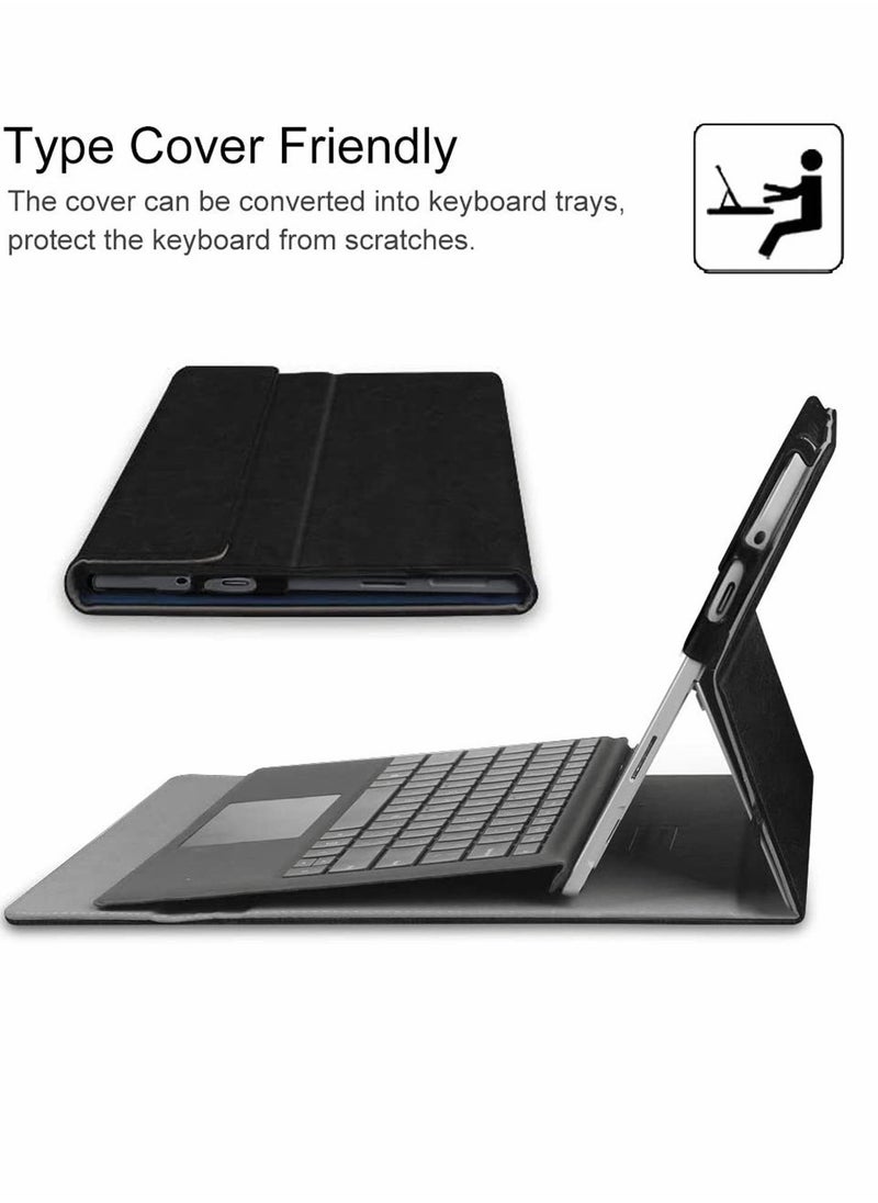 SYOSI Protective Case for Surface Go 3 2021/Surface 2 2020/Surface 2018 with Stylus Holder Multiple Angle Viewing Portfolio Business Cover Compatible Type Keyboard  - Image 3