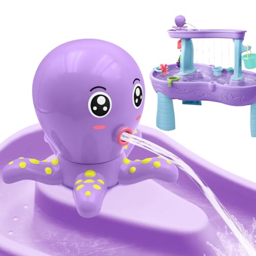 Infowush Water Table Pump Octopus Battery Powered Water Pump for Water Table 3 Hours NonStop Fun Summer Outdoor SandWater Table Toys Outside Water Play Table Accessories for Toddlers Kids Purple - Image 1