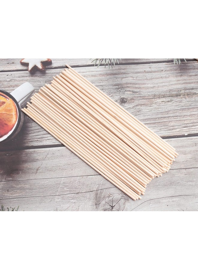 Ruwado 60 Pcs 8 Inch Wooden Dowel Rods Natural Unfinished Wood Hardwood Sticks for Crafting Project DIY Home Decoration Photo Painting Props Cake Toppers Centerpiece (3 mm, 8 Inch) - Image 4