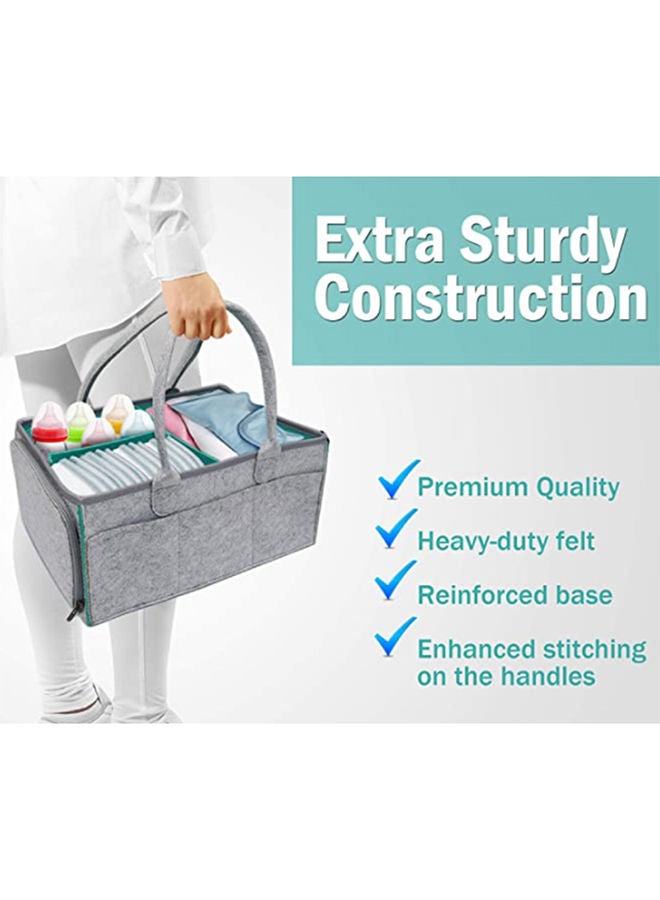 Bumble & Bird Baby Diaper Caddy Nursery Storage Bin Portable Travel Bag Organizer - Image 4