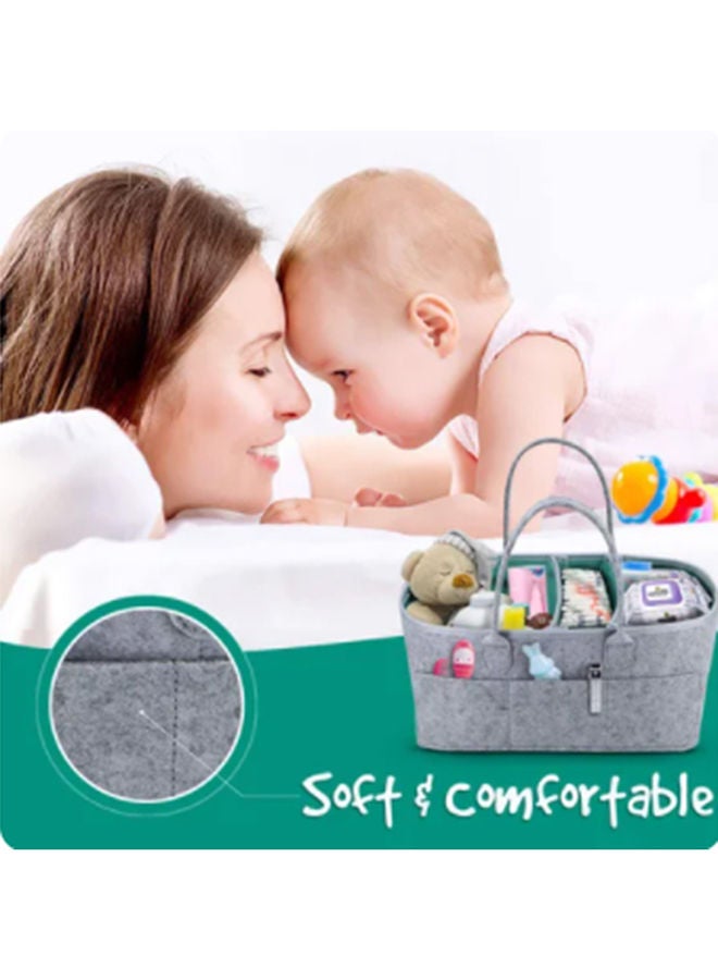 Bumble & Bird Baby Diaper Caddy Nursery Storage Bin Portable Travel Bag Organizer - Image 5