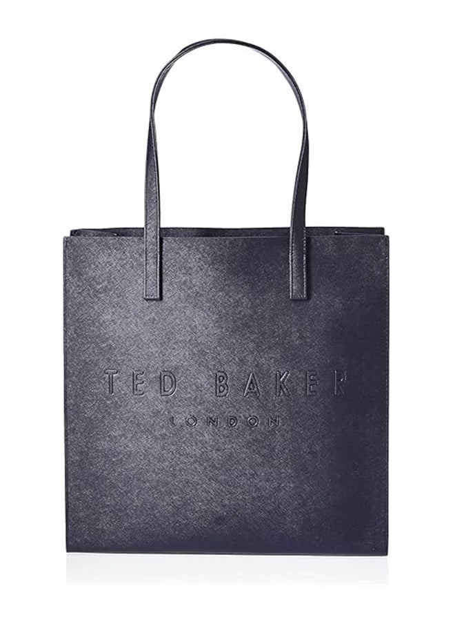 Ted Baker - Ted Baker Women's Tote Bag Navy Soocon Large Crosshatch Bag for Women - Image 1