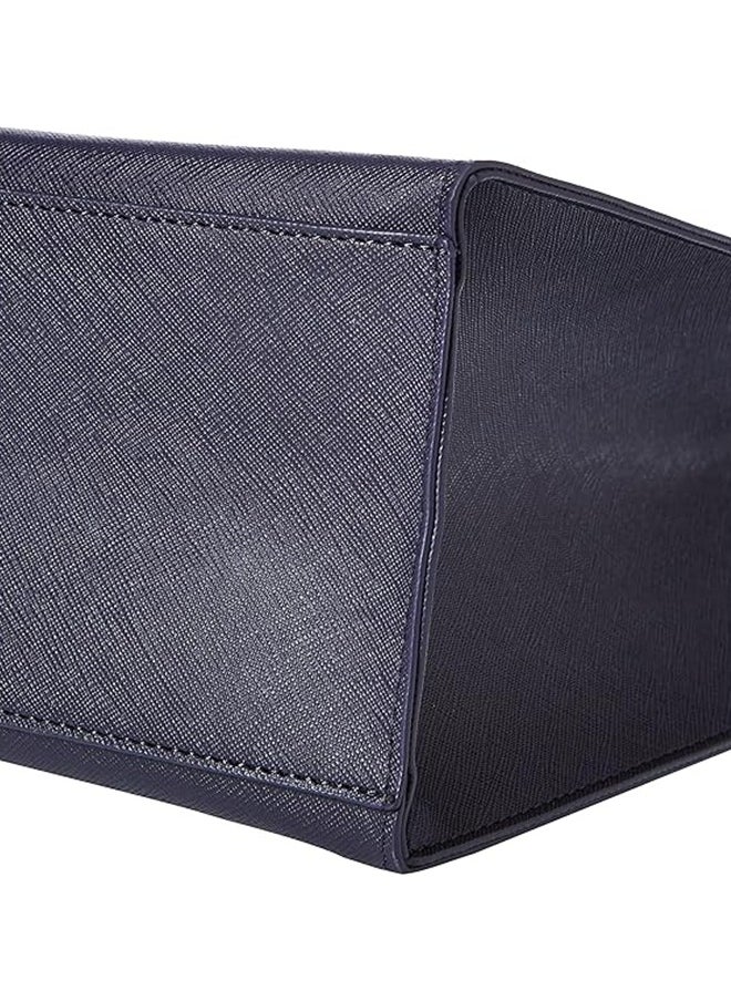 Ted Baker - Ted Baker Women's Tote Bag Navy Soocon Large Crosshatch Bag for Women - Image 1