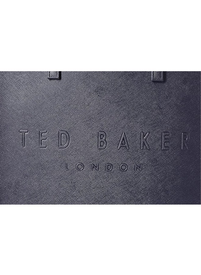Ted Baker - Ted Baker Women's Tote Bag Navy Soocon Large Crosshatch Bag for Women - Image 1