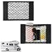 Bigmeta 2PCS RV Cargo Storage Mesh Net Elastic Stretchable Netting Pocket with 4 Adhesive Strip Wall Sticker for SUV Truck154 x 94 Inch - Image 2