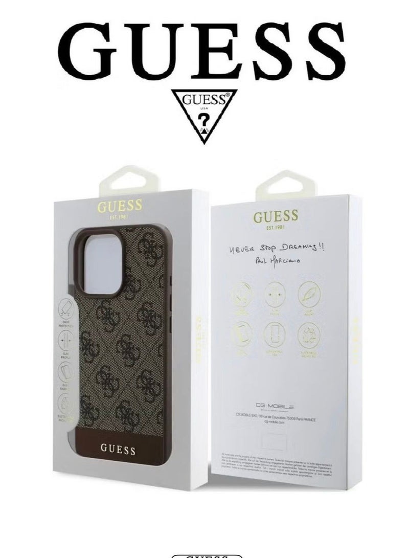 GUESS Official Guess Premium Protective Case for iPhone 16 Pro Max - Signature Monogram Design - Image 2