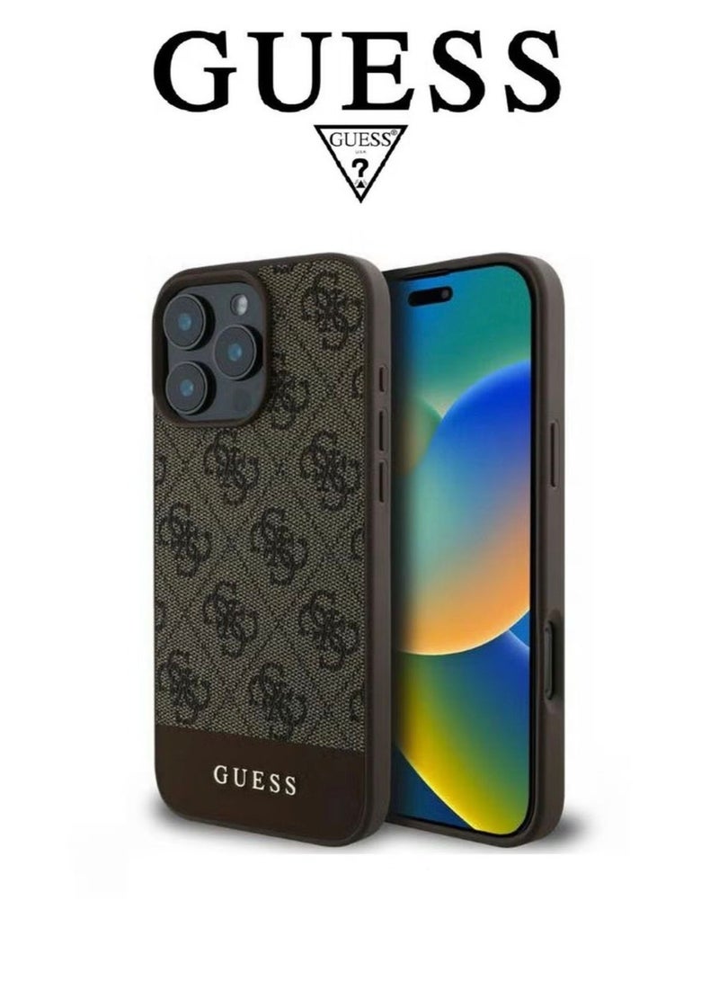 GUESS Official Guess Premium Protective Case for iPhone 16 Pro Max - Signature Monogram Design - Image 5