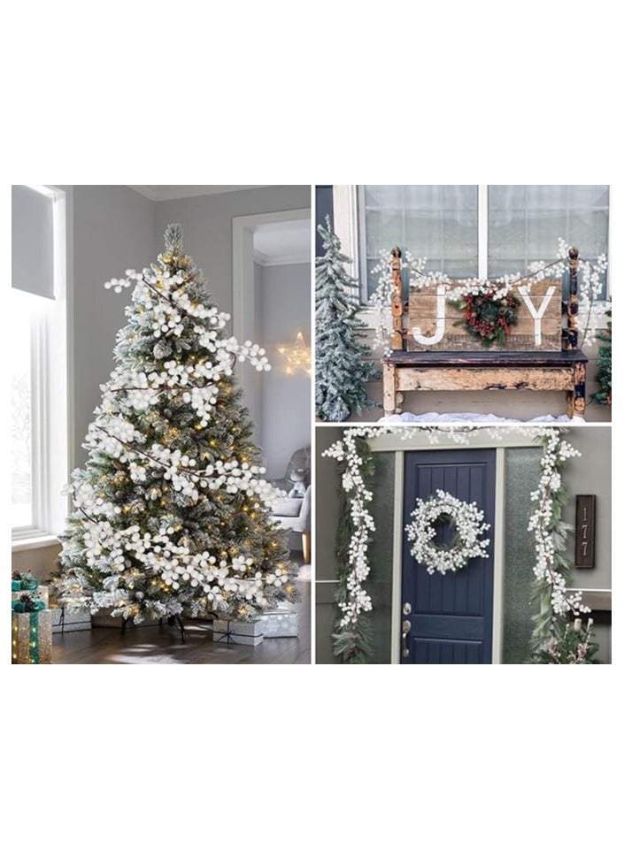SIHIYA LIFE White Berries Garland with Beautiful Berries | Winter Garland for Door, Mantel, Fireplace, Table Runner Centerpiece Decor, for themed Events | Gifting  - Image 4