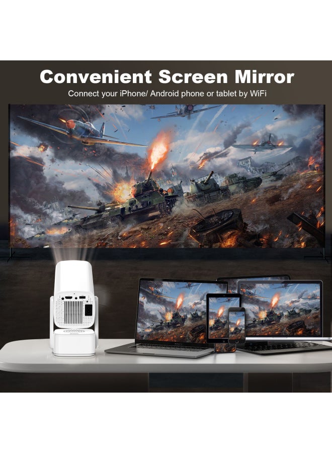 P30max مزود بمكبر صوت دقة 4K تركيز كهربائي واي فاي 6 أندرويد وزن 135 جرام بلوتوث جهاز عرض صغير ذكي للمنزل - Image 3