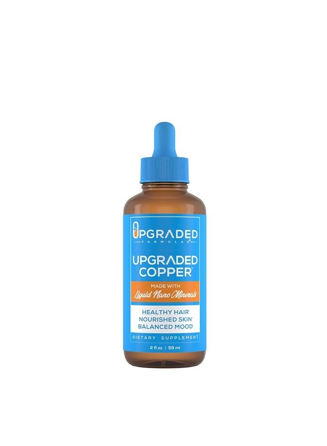 Upgraded Formulas Copper with Liquid Nano Minerals - Healthy Hair, Nourished Skin and Balanced Mood - Vegan, Paleo (2 Fluid Ounces) - Image 1