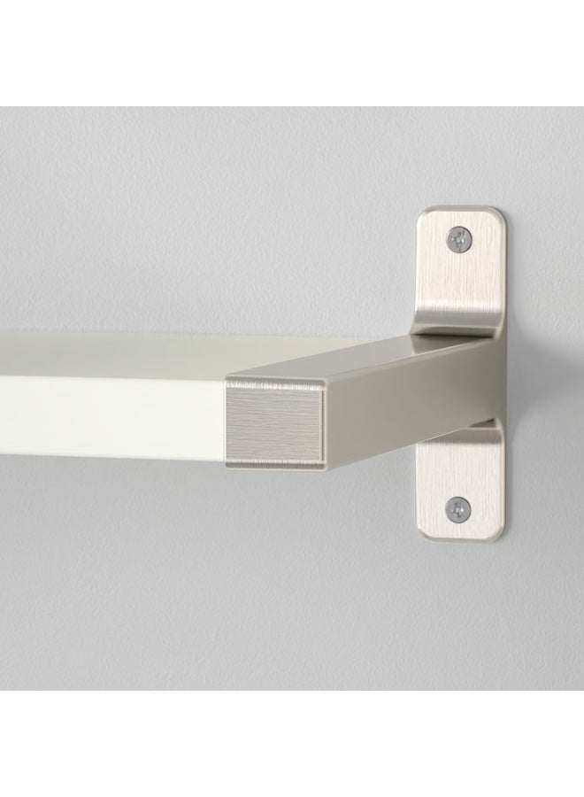 IKEA (IKEA) رف حائط مزدوج أبيض/مطلي بالنيكل 80×20 سم - Image 5