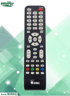 KMC TV Remote - Replacement Remote Control Compatible For KMC Smart LCD LED TVs - Black