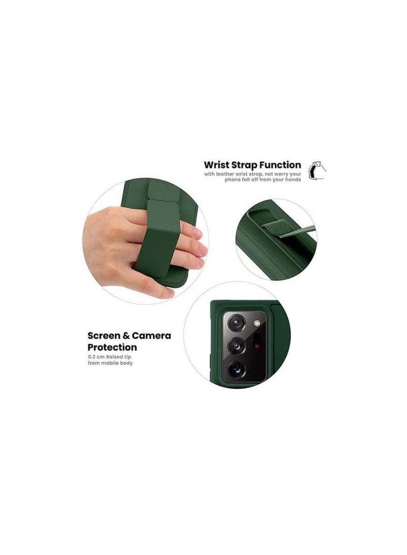 S-TOP Protective Cover With Magnetic Wrist Strap And Hand Grip And Stand 3 In 1 For Samsung Galaxy Note 20 Ultra Green - Image 4