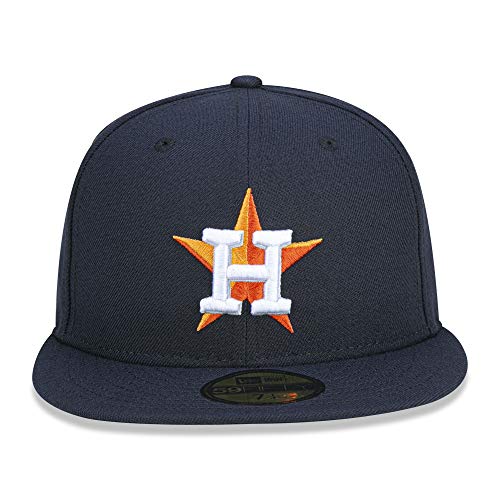 New Era 59FIFTY Houston Astros Navy MLB 2017 Authentic Collection On Field Home Fitted Cap Size 7 5/8 - Image 3