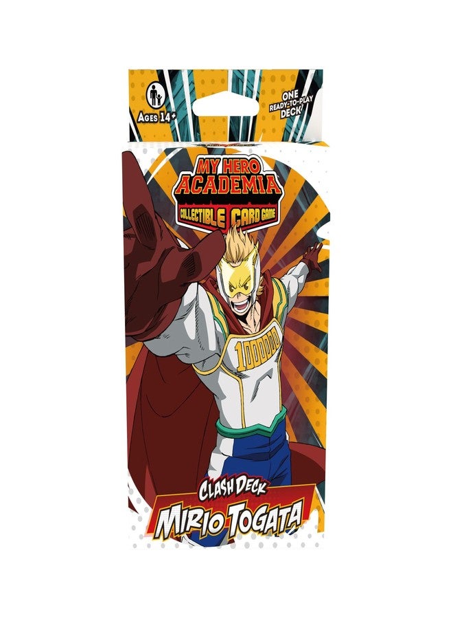 Jasco Starter Set My Hero Academia Collectible Card Game Series 5: Clash Deck Mirio Togata - Ready to Play Out of The Box, 51 Card Deck & Playmat, MHA - Image 1