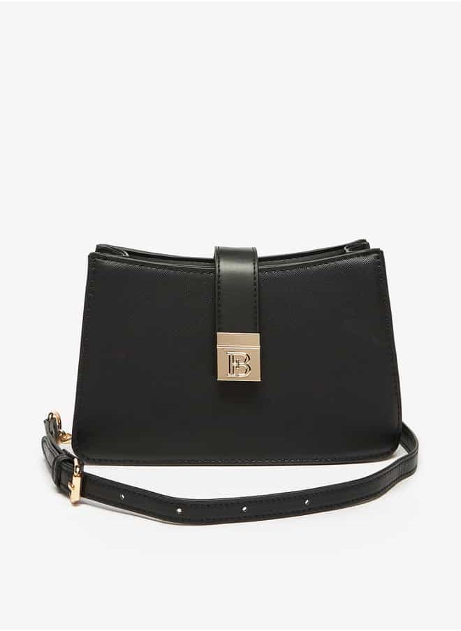 Flora Bella By Shoexpress Women Solid Crossbody Bag with Adjustable Strap and Zip Closure  - Image 1