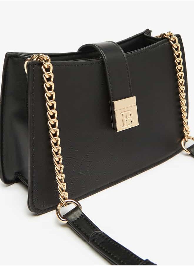 Flora Bella By Shoexpress Women Solid Crossbody Bag with Adjustable Strap and Zip Closure  - Image 3
