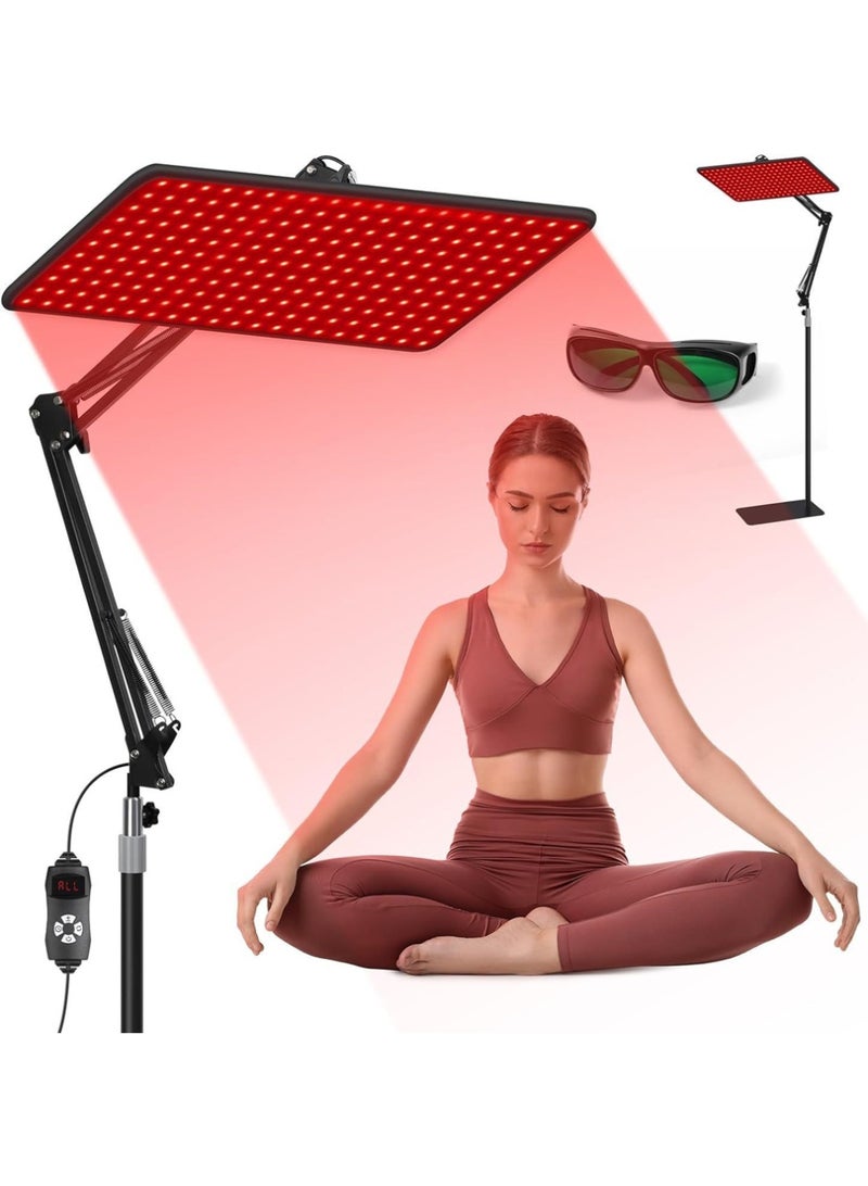 660nm + 850nm + 940nm red light lamp, with timer function, adjustable brightness, four light modes. Comes with a floor stand, suitable for home use or as a gift for your wife or mother, etc. - Image 1