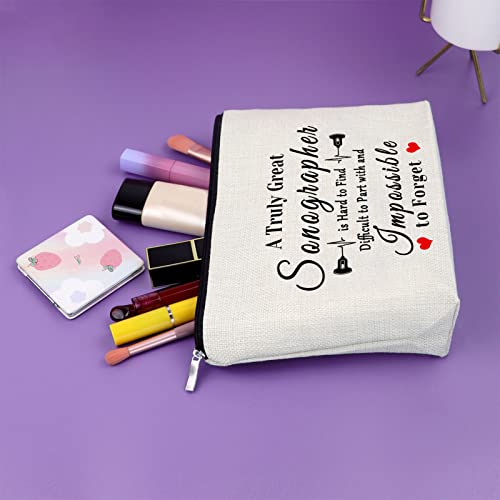 Sazuwu Sonographer Ultrasound Technician Gifts Makeup Bag Cosmetic Organizers Travel Pouch Appreciation Retirement Birthday Christmas Thanksgiving Gift - Image 5