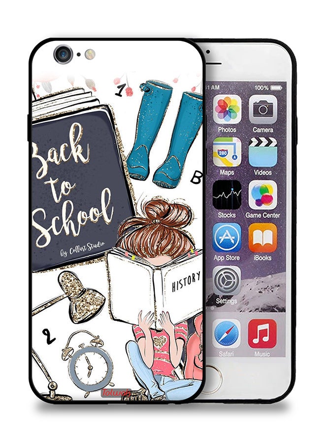 Tolwak Apple iPhone 6 Plus/6s Plus Protective Case Back To School Girl Reading History - Image 1