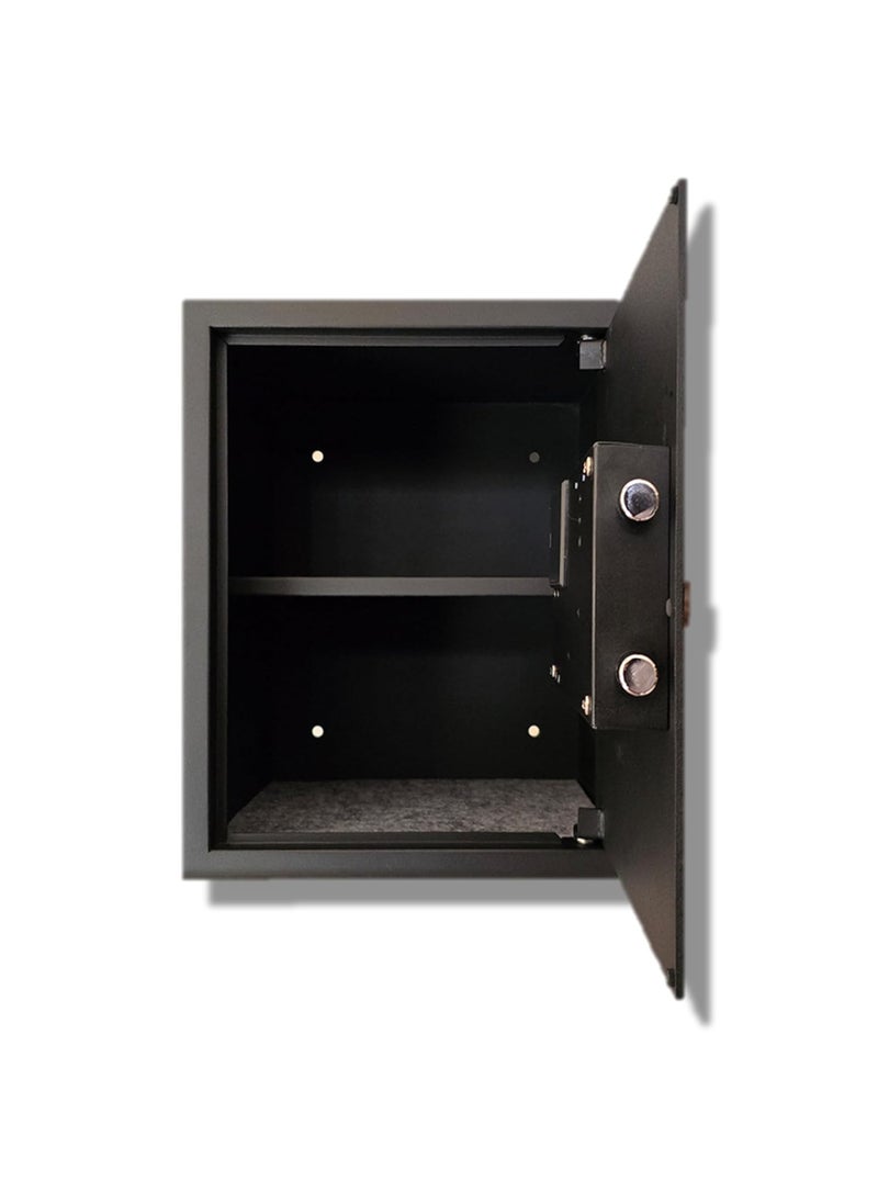 Maxwel Maxwel Biometric Safe Locker 40 Litres Home Hotel and Office Safes wtih Fingerpring access Codes and Manual Keys v2 Round  - Image 5