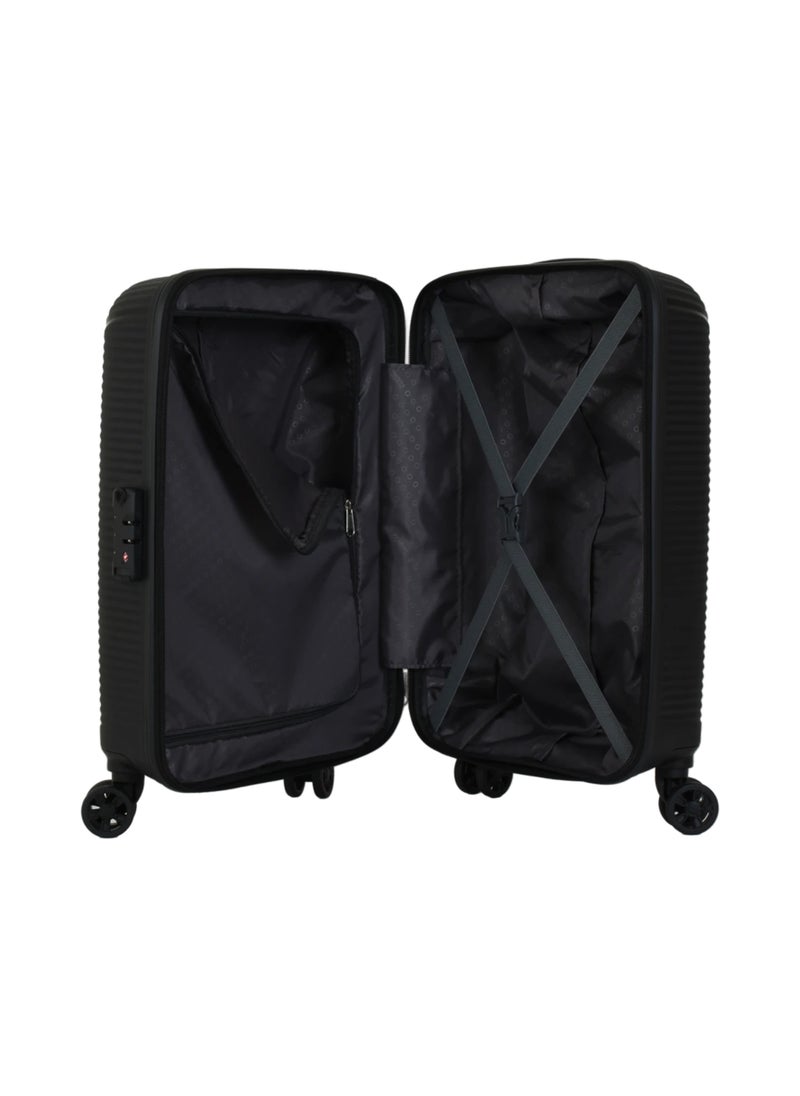 MAXPLUS  55CM  Cabin Size Hard Luggage TSA BLACK