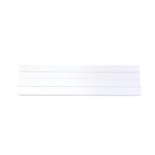 Reskid 100pk of 3 x 12in White Sentence Strips for Teachers - Cardstock Sentence Strips, Thick 80lb Cardstock Strips, Paper Strips, Made in America (Ruled, 3x12) - Image 2