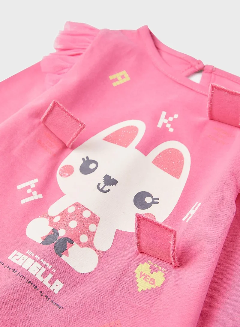 Zippy Infant Rabbit Print T-Shirt