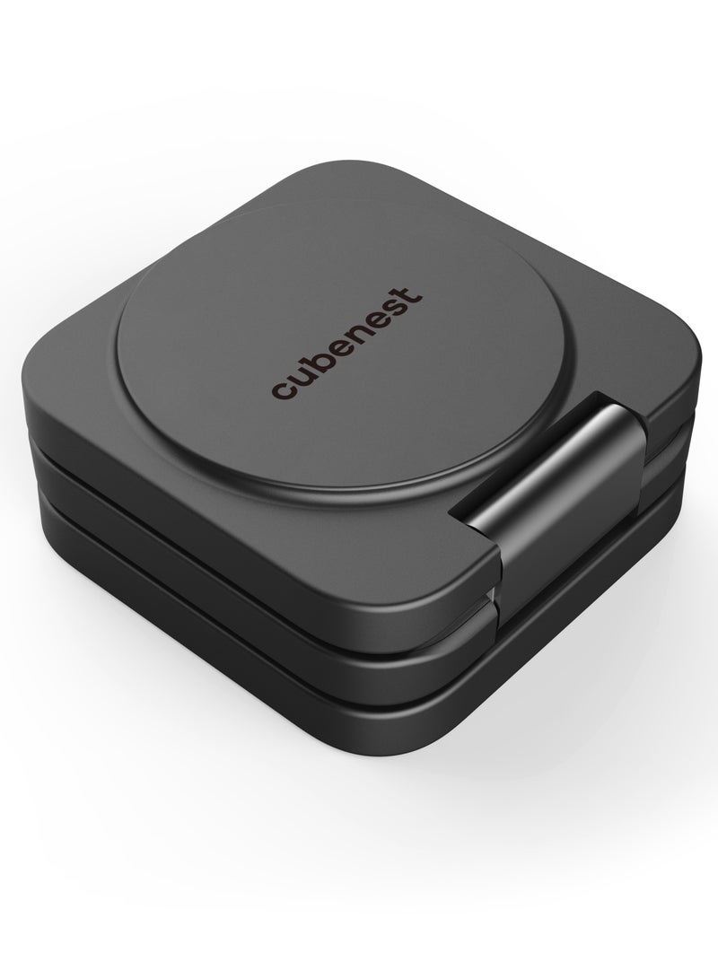 كيوب نيست CubeNest 3-IN-1 Fold Wireless Charge 20W Black - Image 4