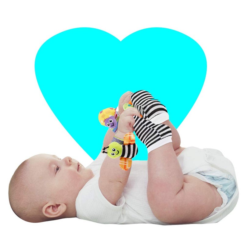 Bigib Baby Infant Rattle Socks Toys 3-6 to 12 Months Girl Boy Learning Toy - Image 2