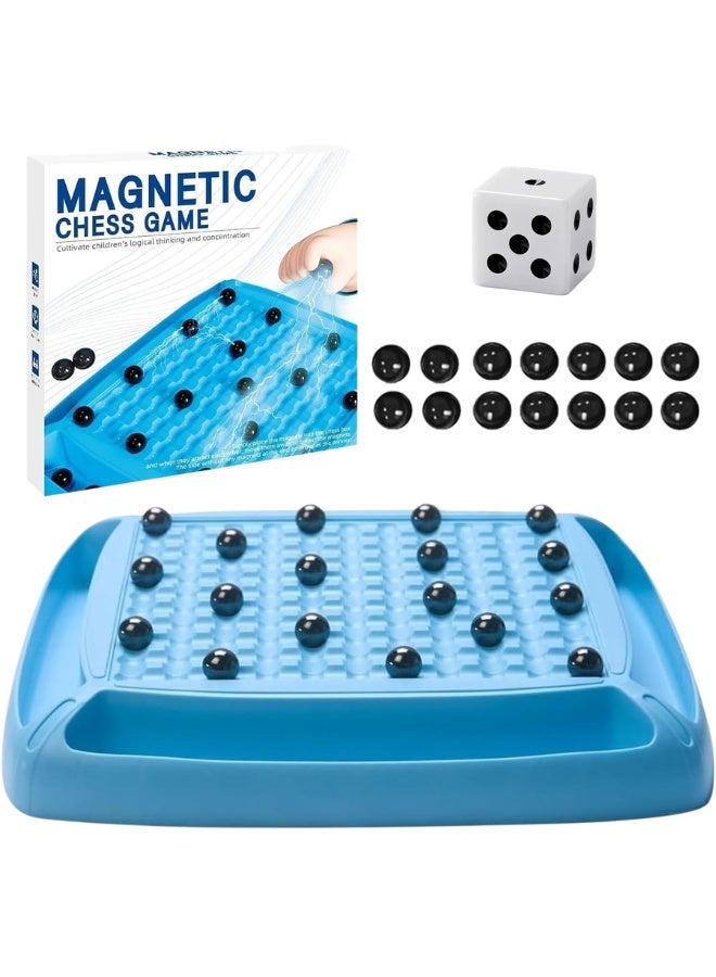 Magnet Game for Kids and Adults, Magnetic Chess Board Game 15 Pieces, Family Board Games for Kids 8-12, Fun Multiplayer Game Night 2-4 Players, Develops Logical Thinking & Concentration, Stress Relief & Parent-Child Interaction, Magnetic Treasure Hunt, Educational & Portable Tabletop Game, Perfect Gift for Teens and Children - Image 1