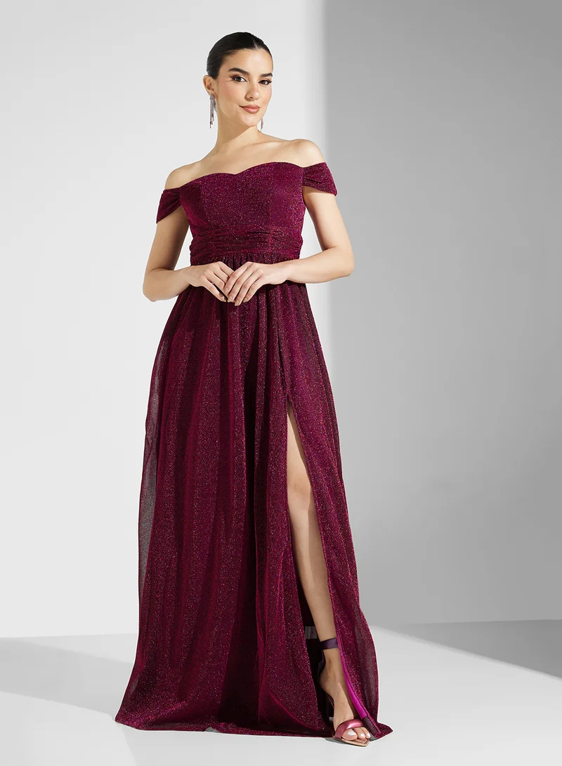 Ella Limited Edition Off-Shoulder Slit Dress