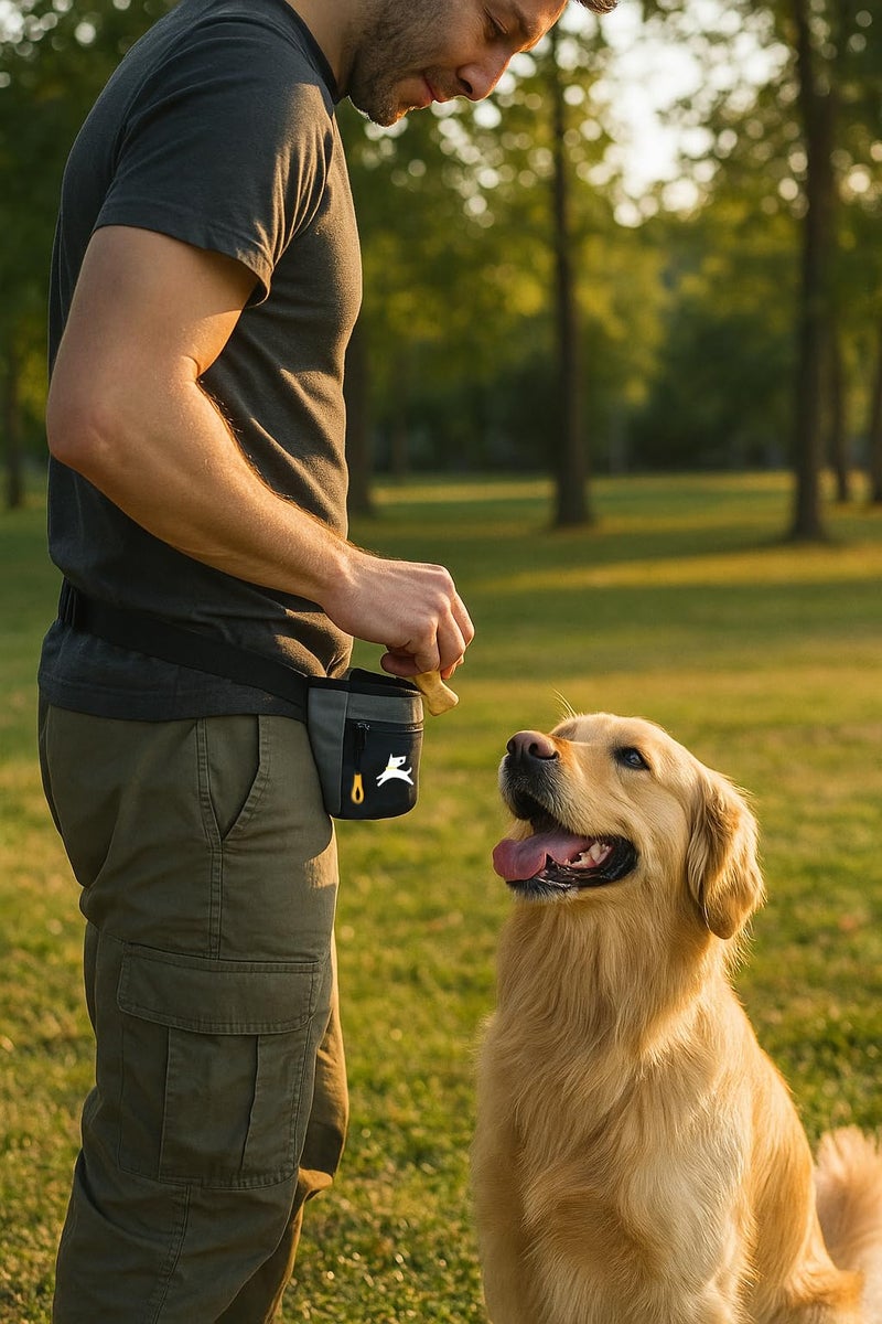 OllyDog Goodie Treat Bag, Dog Treat Pouch, Waist Belt Clip for Hands-Free Training, Magnetic Closure, Dog Training and Behavior Aids, Three Ways to Wear (Castle Rock) - Image 2