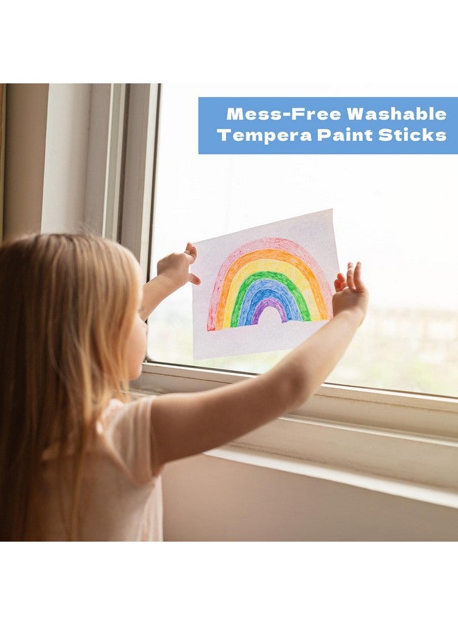 ArtSkills Solid Tempera Paint Sticks for Kids,16 Washable Paint Sticks for Kids Crafts, Twistable Paint Crayons - Image 3