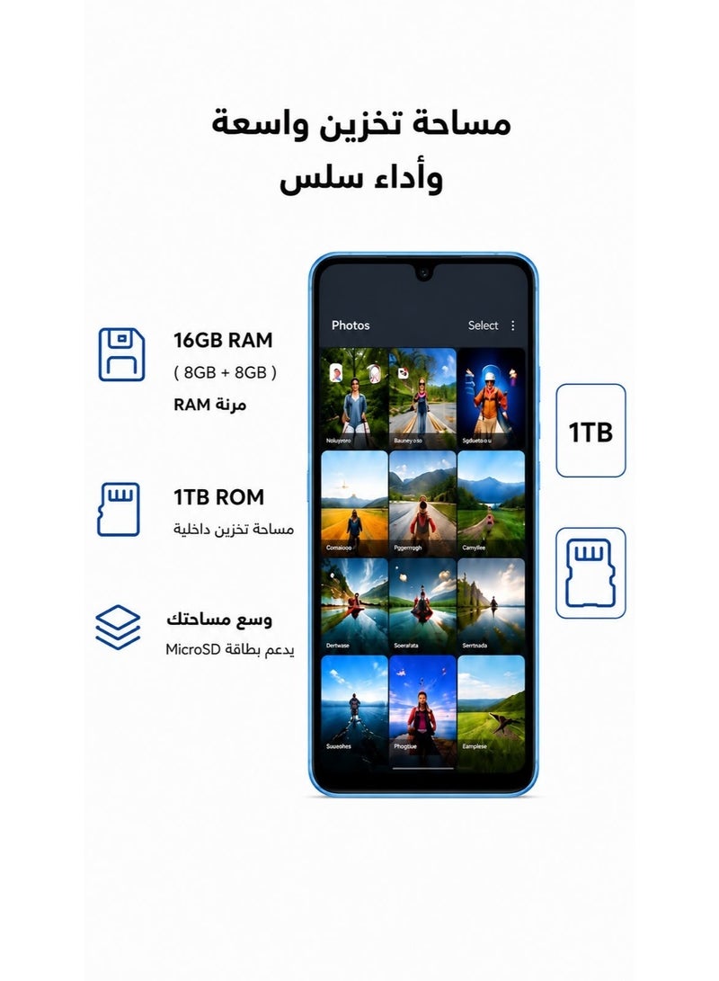  تكنو سكاي هاتف ذكي تكنو سكاي S26 ultra 5G  ثنائي الشريحة بطارية 6000mAh سماوي الدفع الإلكتروني (NFC) - Image 3