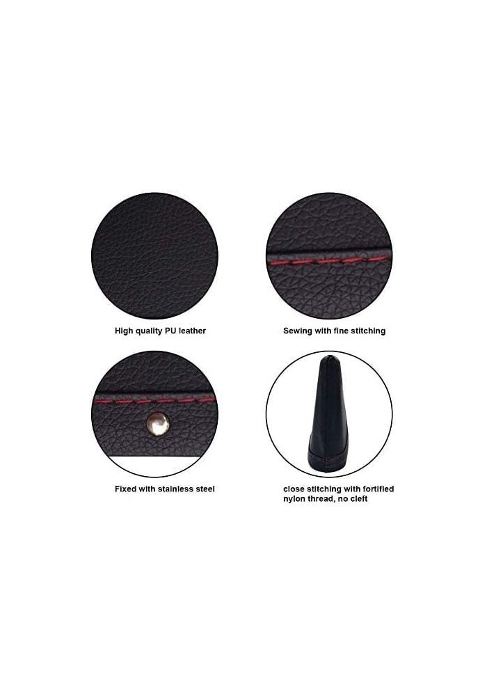 JYSW Car Gap Filler - 2 Pack Leather Car Seat Organizer for Phone, Sunglasses, Keys - Black - Image 4