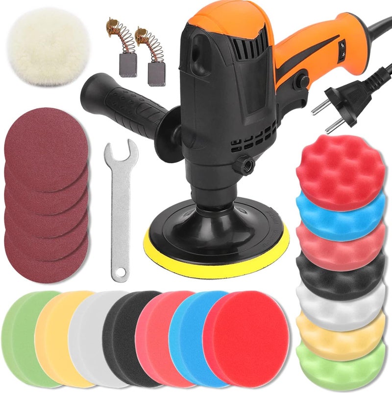 Eacam 980W Multifunctional Six Gears Adjustable Speed Car Electric Polisher Waxing Machine Automobile Furniture Polishing Tool - Image 1