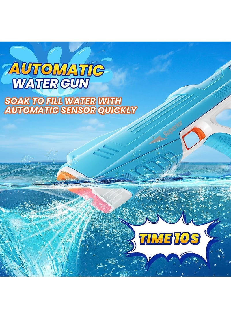 Electric Water Gun for Kids High Pressure Water Gun Electric Powerful Squirt Guns Automatic Large Capacity Water Blasters for Kids & Adults Summer Pool Beach Party (B) - Image 4