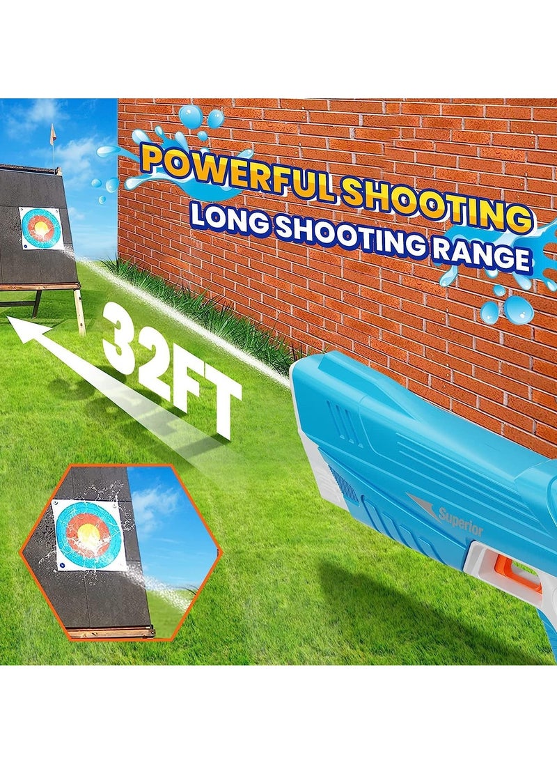 Electric Water Gun for Kids High Pressure Water Gun Electric Powerful Squirt Guns Automatic Large Capacity Water Blasters for Kids & Adults Summer Pool Beach Party (B) - Image 3