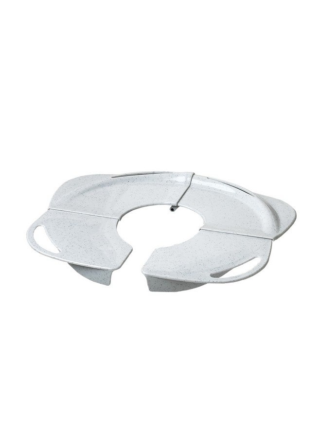 PRIMO مرحاض قابل للطي PRIMO مع مقابض، جرانيت أبيض - Image 1