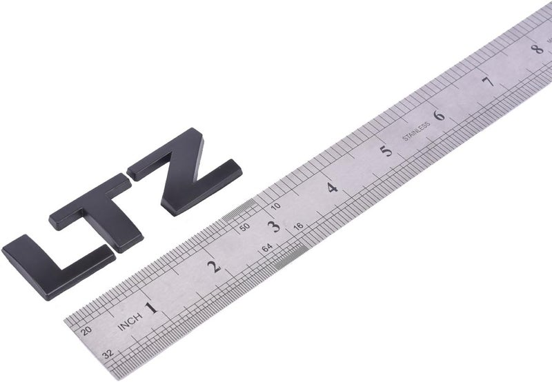Aimoll Replacement for LTZ Metal Letter Nameplate Emblem, Badge 2008-2015 Chevrolet Cruze Silverado Yukon Sierra (1pc Black) Heat insulation layer - Image 3
