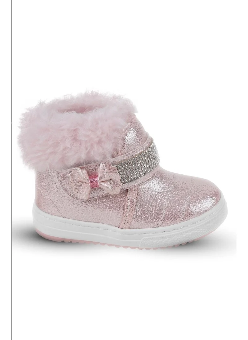 Kaptan Junior Baby Girl Kids Boots with Fur Inside Non-Slip Sole