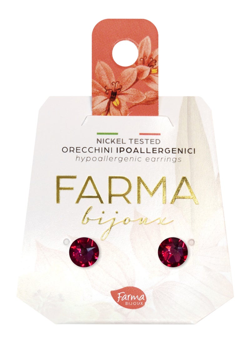 فارما Xiius ياقوت مسطح 6.3 ملم مزين بكريستال سواروفسكي - Image 1