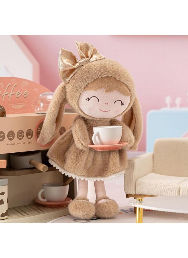 AVSHUB Super Soft Toy Stuffed Bunny Baby Doll Plush Toys For Kids Baby Girls Lovable And Huggable Gift For Birthdays & Occasions For Children Home Decor (Size 40 Cm) (Brown)  - Image 2