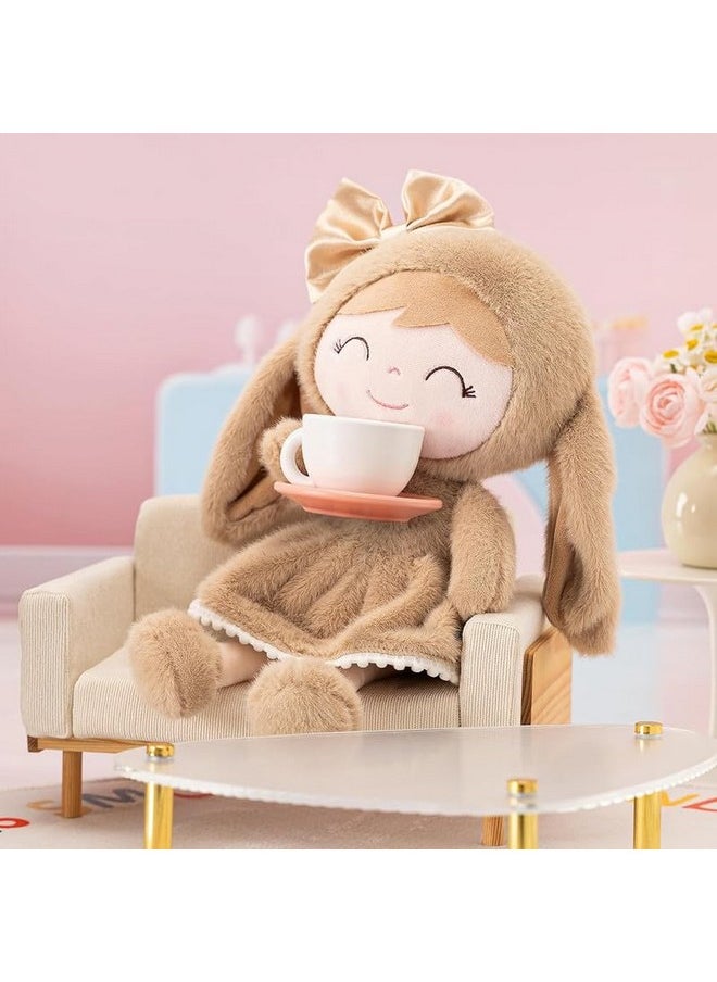AVSHUB Super Soft Toy Stuffed Bunny Baby Doll Plush Toys For Kids Baby Girls Lovable And Huggable Gift For Birthdays & Occasions For Children Home Decor (Size 40 Cm) (Brown)  - Image 4