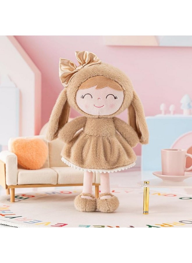 AVSHUB Super Soft Toy Stuffed Bunny Baby Doll Plush Toys For Kids Baby Girls Lovable And Huggable Gift For Birthdays & Occasions For Children Home Decor (Size 40 Cm) (Brown)  - Image 3