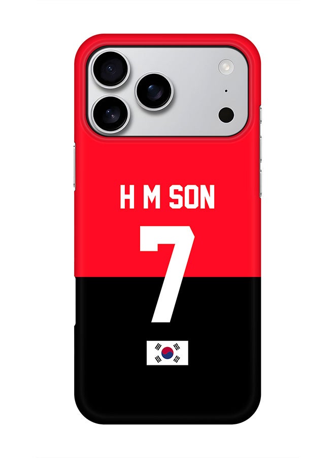 Stylizedd For iPhone 17 Pro Max,Case, [Compatible with MagSafe] Magnetic cover Slim fit Protection Matte, - Football - South Korea - H M Son